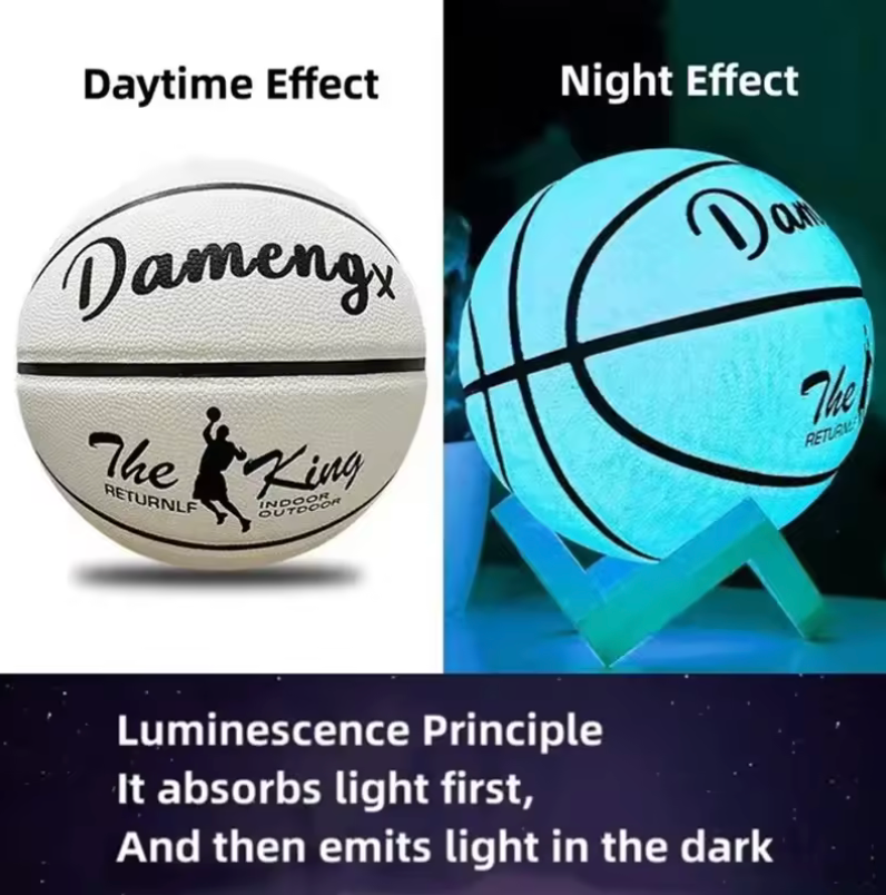 PU Soft Leather Luminous Basketball