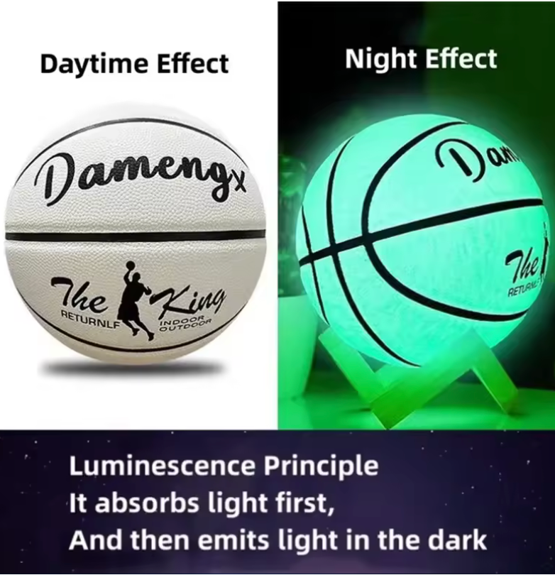 PU Soft Leather Luminous Basketball