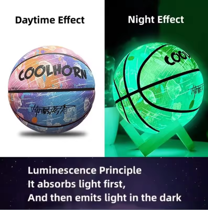 PU Soft Leather Luminous Basketball