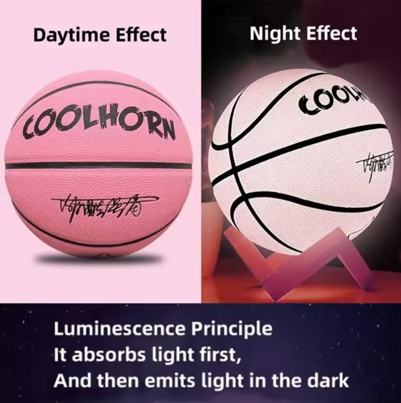 PU Soft Leather Luminous Basketball