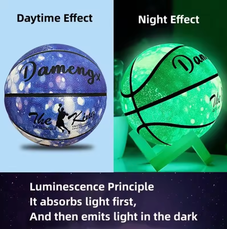 PU Soft Leather Luminous Basketball