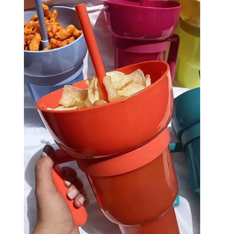 NEW 2 IN 1 Snack Cup