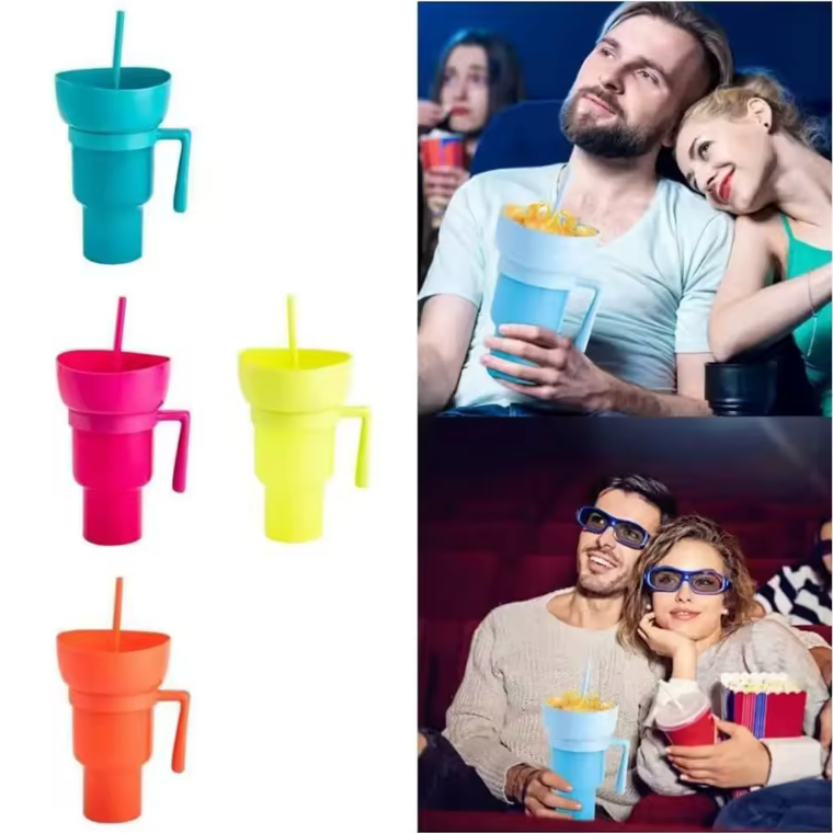 NEW 2 IN 1 Snack Cup